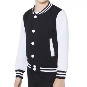New Arrival Men's Quality Varsity <b>Jacket</b> Stand Collar Breathable Sustainable <b>Cropped</b> Style Embroidered College Style for Women - Product Image 3