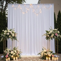 Nouvelle Arrivée Élégant Moderne Blanc Extensible dans les 4 sens Polyester Spandex Panneau de Rideau de Fond Drapé pour Mariage Événement Fête Scène