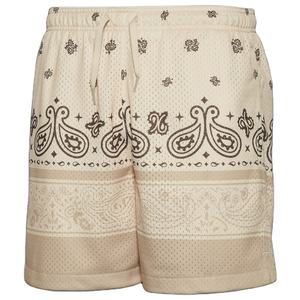 Pantalones Cortos Deportivos de Malla de Poliéster 100% de Doble Capa con Estampado Floral por Sublimación para Hombre, de Alta Calidad, Transpirables, Impermeables y de Secado Rápido para Verano - Product Image 4