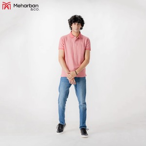 Polo en coton 100% respirant, anti-boulochage, personnalisé, de haute qualité, pour hommes, vente en gros - Product Image 2