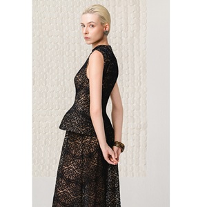 Ready To Ship Eco Friendly <b>Skirt</b> Set ODM Supply NOCTURNE FLORAL LACE MAXI <b>SKIRT</b> A-Line Elegant <b>Skirts</b> For Women <b>Long</b> Vietnam - Product Image 3