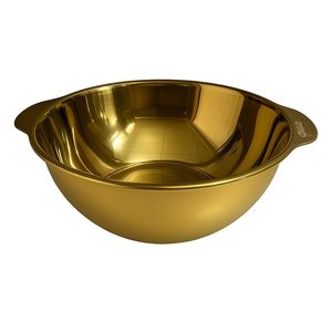 Elegant Gold Stainless <b>Steel</b> <b>Bowl</b> with Lid Decorative Metal Mixing Serving Salad <b>Bowl</b> for Kitchen Dining Table Cooking Food - Product Image 1