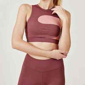 Ensemble de yoga 3 pièces pour femmes, fabriqué en usine, respirant, extensible, taille haute élastique, 100% coton, idéal pour le sport et la gym - Product Image 2