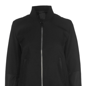 Veste bomber streetwear haut de gamme pour femmes, coupe ample, style décontracté, logo personnalisé, fabricant OEM en gros - Product Image 2