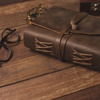 Journal en cuir véritable de haute qualité Journal de voyage en cuir Journal de voyage Journal personnalisé écologique Cadeau OEM & FBA Produit