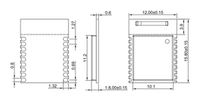 Malla NFC KC BQB FCC telesnrf52832 MS50SFA2, antena cerámica, <span class=keywords><strong>Bluetooth</strong></span> 5,0, módulo IoT - Product Image 6