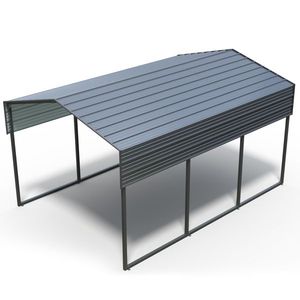 Cochera Metálica Reforzada de Alta Resistencia 10x15 FT, Garaje Exterior Multiusos, Toldo para Coche, Camioneta y Otros Vehículos - Product Image 5