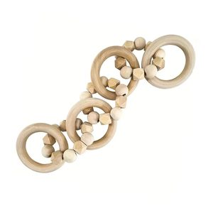 Wooden Ring Bead Decorative Chain Farmhouse Boho <b>Rope</b> Pendant for Bookshelf Coffee Table Bedroom - Product Image 2