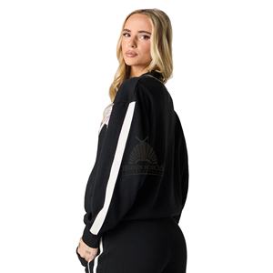 Ensemble de survêtement de haute qualité pour femmes, sweat à capuche zippé et pantalon évasé, personnalisable avec logo, rouge - Product Image 5