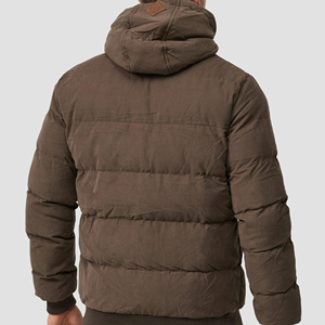 <b>Men</b>’s Premium Urban Streetwear Quilted Hooded Winter Puffer <b>Jacket</b> - Product Image 4