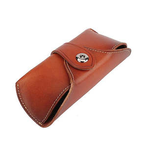 Estuche para Gafas al por Mayor, Nuevo Diseño, Moda, Cuero Genuino Puro, Logotipo Personalizado, Estuche para Gafas de Sol en Varios Colores - Product Image 3
