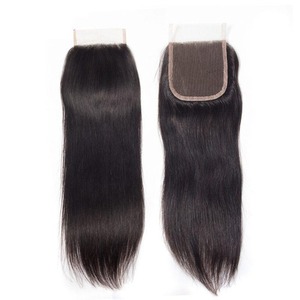 ชุดผมแท้แบบอินเดีย 4x4 Closure Remy Hair แบบเย็บด้วยเครื่องจักรสองชั้น สำหรับต่อผมทุกสี สามารถปรับแต่งโลโก้ได้ - Product Image 2