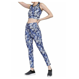 Servicio OEM, Conjuntos de Yoga Deportivos con Logotipo Personalizado al por Mayor, Ropa Deportiva Sólida, Transpirable, de Secado Rápido, Conjunto de Leggings y Sujetador Deportivo para Mujer - Product Image 1