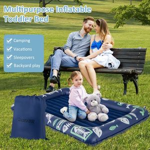 Letto da Viaggio Gonfiabile per Bambini con Pompa Elettrica e Sponde Rialzate, Accessori per Pilates - Product Image 5