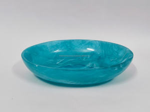 El tazón remolino de resina blanca más exigente para el desayuno y el almuerzo, tazón de cena de resina epoxi, fabricante de tazón de resina hecho a mano - Product Image 2