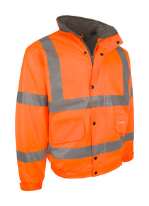 Hi-Vis Safety Bomber <b>Jacket</b> Reflective Waterproof High Visibility Work <b>Jacket</b> Custom Logo Winter Safety <b>Jacket</b> for <b>workers</b> - Product Image 4