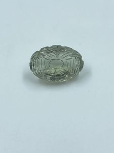 Ametyste verte taillée en fleur fantaisie, améthyste naturelle de haute qualité, pierre taillée en vrac 14,20 carats 12,70x18,80 mm pour la fabrication de bijoux - Product Image 4