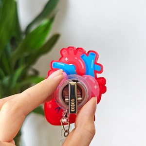 Dissected Heart Acrylic Shaker Cute Charms Custom Acrylic Shaker Keychain <b>Keyring</b> Wholesale Custom Personalized Design For Nurse - Product Image 3