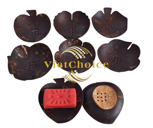 Jabón artesanal de cáscara de coco Vietchoice en forma de flor, jabón de baño sostenible para hoteles y spas. - Product Image 2