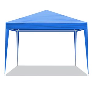 10FT X 10FT Blue Waterproof Outdoor <b>Canopy</b> Patio <b>Tent</b> for Wedding BBQ Cater Parties-Fabric Gazebo - Product Image 5