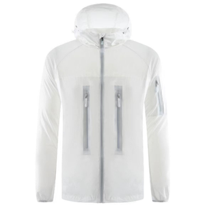 Ultra-<b>Lightweight</b> Winter Windproof Waterproof Breathable Anti-UV Zipper Stand Collar Solid Color Quilted <b>Rain</b> <b>Jacket</b> for Unisex - Product Image 1