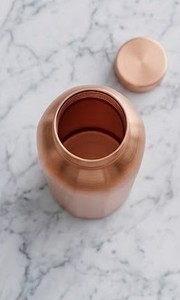 Botella de Agua de Cobre, Diseño Minimalista, Portátil, para Viajes, Incluye Tapas - Product Image 6