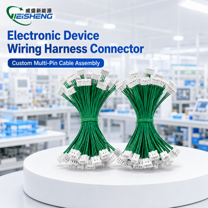 Faisceau de câblage vert à un seul conducteur de type JST 2 broches, pas de 2,0 mm, avec connecteurs mâles et femelles pour appareils électroniques - Product Image 1