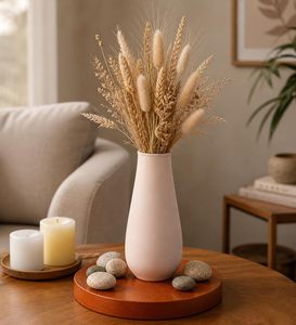 AW Prime <b>Red</b> Color Powder Coated Metal Tabletop Flower <b>Vase</b> Durable Reliable Handmade Modern Luxury Rust Resistant Available - Product Image 4