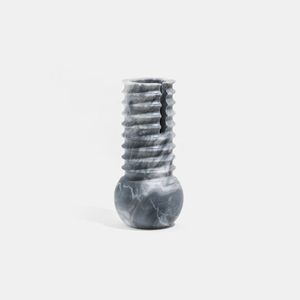 Minimalist White Marble Tabletop <b>Vase</b> Handmade Decorative Centerpiece Wholesale Price White Marble Tapered Flower <b>Vase</b> Handmade - Product Image 2