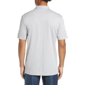 T-shirt d'été à manches courtes pour homme, décontracté, imprimé, couleur unie, grande taille, avec logo brodé, pour le golf, 100 % coton, avec poche - Product Image 6