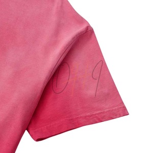 T-shirt Oversize Rose Dégradé Personnalisé pour Hommes et Femmes, Coton Lavé à l'Avant, Style Streetwear, Décontracté et Respirant pour l'Été - Product Image 5