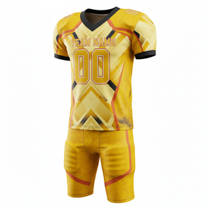 Conjunto de Uniforme de Fútbol Americano Personalizado, Jersey y Pantalones Sublimados, Poliéster Transpirable, Nombre del Equipo en la Parte Delantera, Logotipo, Deportes de Equipo - Product Image 5