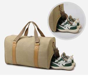 Bolsa Deportiva Unisex de Lona con Correa Ajustable, Cierre de Cremallera, Capacidad de 20-30L, Bolsa Deportiva Informal - Product Image 6