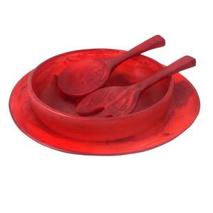 Elegante Tazón de Resina con Diseño Decorativo y Juego de Cucharas para la Mesa, que Realza la Presentación de los Platos con un Toque Artístico - Product Image 2