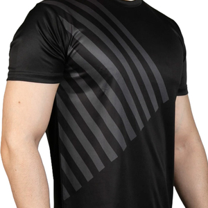 New Men’s <b>Black</b> Print Sublimation T-Shirt Streetwear Casual Short Sleeve Geometric Pattern <b>Top</b> for Fashion Style Sublimation - Product Image 5