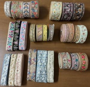 Dentelles florales brodées pour vêtements, robes, saris, textiles de maison, accessoires, artisanat, mode, sourcing, vente en gros et approvisionnement en vrac - Product Image 5