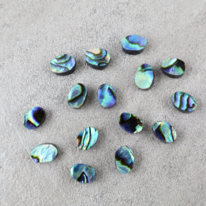 Cabochon en nacre naturelle, forme ovale 5x7mm, pierre en vrac pour la fabrication de bijoux, vente en gros - Product Image 1