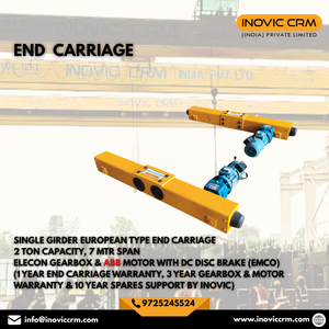 Grúa Puente Monoviga Inovic de 1-5 Toneladas con Polipasto Eléctrico Europeo, Control Remoto, Motor y Engranajes para Uso Industrial en Talleres, Alcance de 20m - Product Image 5
