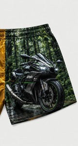 Shorts de rugby en toile de haute qualité, personnalisables avec votre logo, matériau plus épais, taille élastique, haute respirabilité, imperméables, pour hommes - Product Image 5