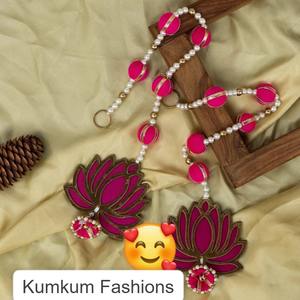 Guirnalda de Cuentas de Loto Hecha a Mano, Ecológica, Duradera, Ligera, de 3.5 Pies de Largo, Ajustable, para Decoración del Hogar, Exteriores, Bodas y Eventos - Product Image 3