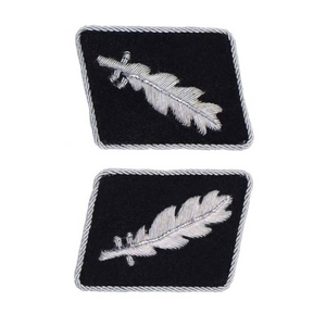 Écusson de grade brodé personnalisé à coudre, forme rectangulaire, insignes en plumes argentées, décorations pour uniformes en tissu - Product Image 3