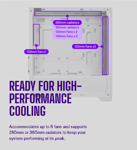 Gabinete para Juegos Cooler Master Elite 302 Micro-ATX, Malla de Alto Flujo de Aire, Vidrio Templado, Ventiladores ARGB, USB-C, Compatible con Radiador de 360 mm - Product Image 5