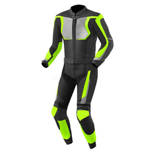 Combinaison de moto respirante et coupe-vent de haute qualité, grande taille, couleur et design personnalisés, caractéristiques de sécurité en cuir - Product Image 1