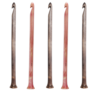 Ganchos de ganchillo de madera grandes de su marca, 15mm, 20mm, 25mM, artesanía de hilo de tejido para hilo grueso, ganchos de ganchillo grandes, herramientas de tejer - Product Image 2