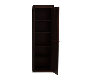 Armoire en bois de couleur noyer unique, fabriquée à la main en Inde, armoire à 1 porte, organisateur de chambre à coucher, armoire en bois - Product Image 4