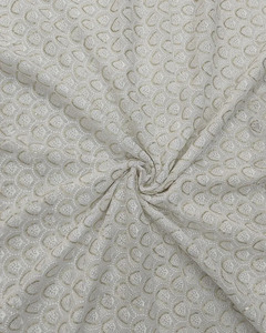 African <b>Sequin</b> Lace Fabric Beaded Embroidery Mesh Fabric Party Wear Wedding Dress Fabric Wholesale - Product Image 3
