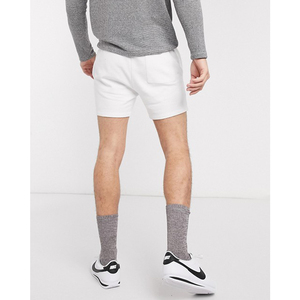 Men's Gray Cotton Drawstring <b>Shorts</b> Mid Waist Casual Solid Color Breathable Knitted <b>Short</b> <b>Shorts</b> with Pockets - Product Image 3