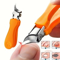 Coupe-ongles professionnels en acier inoxydable robustes pour les ongles des doigts et des orteils - Ongles épais et durs, ouverture large et incurvée, lame tranchante