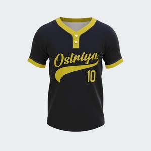 Camiseta de Béisbol Personalizada con Logotipo y Nombre al por Mayor, Sublimada, para Jóvenes, Ropa de Béisbol y Sóftbol, Camisetas de Béisbol de Dos Botones - Product Image 5