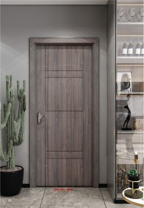 Dewoo ประตูเหล็กดีไซน์ทันสมัยหรูหราทนทานวัสดุพีวีซีสำหรับใช้ในร่มกันน้ำรับประกัน5ปีผู้ผลิตจากเวียดนาม - Product Image 3